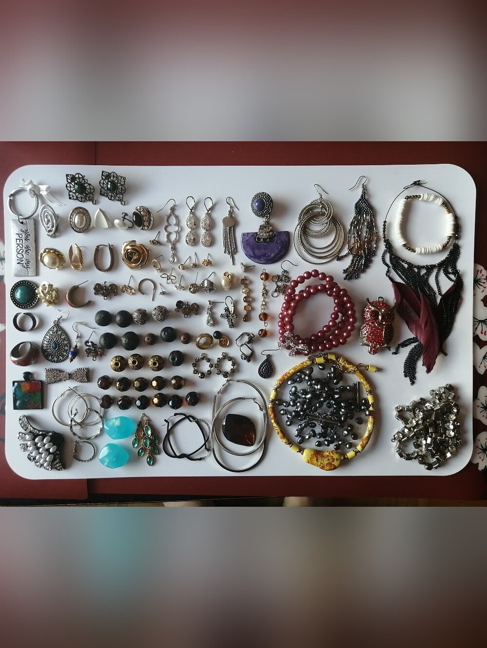 Single Earrings Beads Broken Damaged Jewelry Repair Crafting Lot